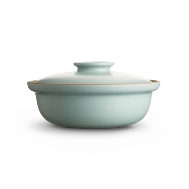 Medium Covered Serving Dish (Aqua)