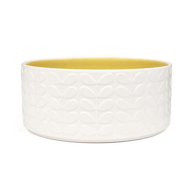 Raised Stem Salad Bowl - Yellow