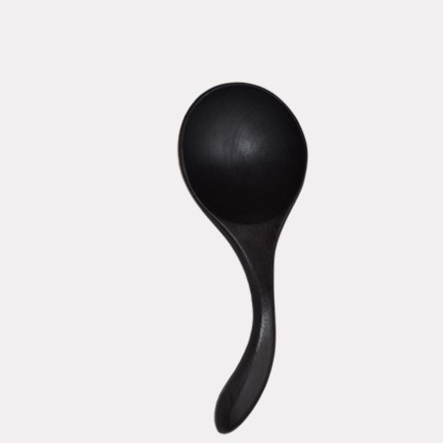 Flame Blackened Wooden Ladle