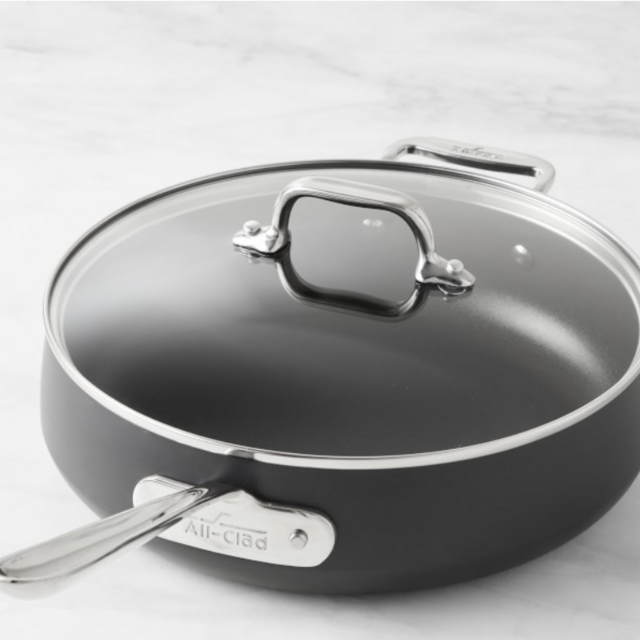 All-Clad HA1 Hard Anodized Nonstick Saute Pan with Lid, 4-Qt.