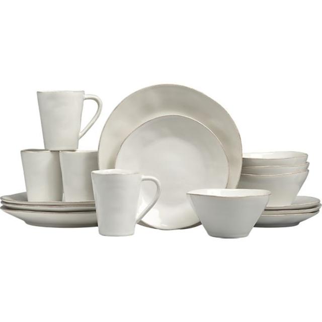 Marin White 16-Piece Dinnerware Set