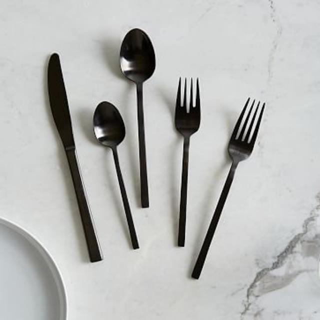 Matte Black Flatware Set - 20 piece set