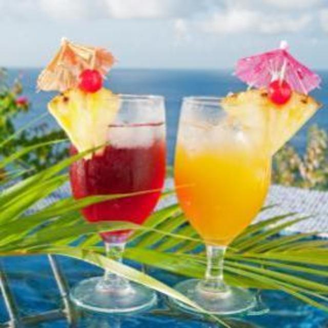 Drinks on the beach