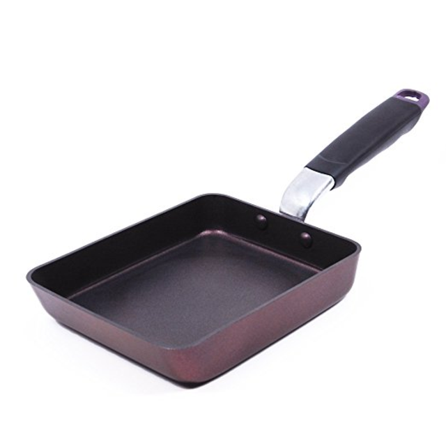 TeChef - Tamagoyaki Japanese Omelette Pan / Egg Pan, Coated with Dupont Teflon Select - Colour Collection / Non-stick Coating (PFOA Free)