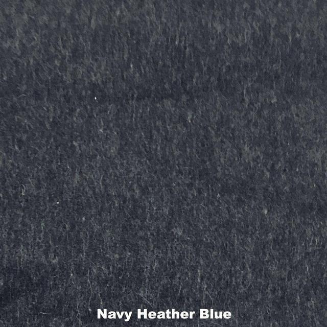 Alpaca Blanket - 55" x 70" - Navy Heather Blue