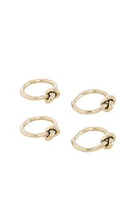 Shiraleah Eternity Napkin Rings (Set of 4), 2.5"