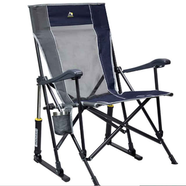 GCI Outdoor Roadtrip Rocker Collapsible Rocking Chair & Outdoor Camping Chair