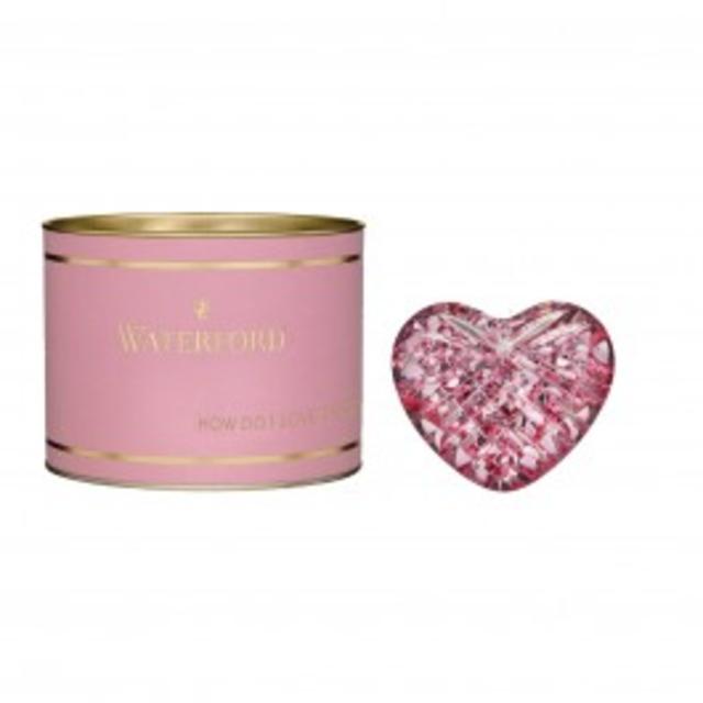 Waterford Giftology Pink Heart Paperweight