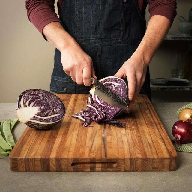 Proteak Traditional Cutting Board with Hand Grips