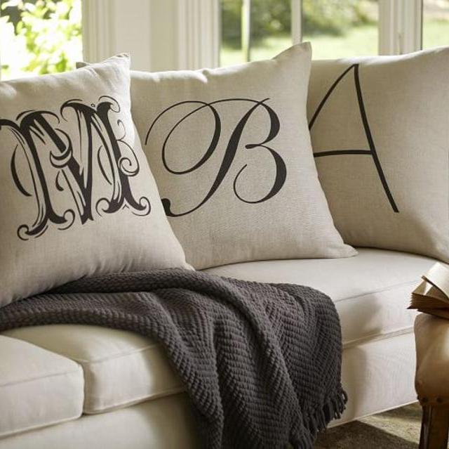 Personalized Alphabet Pillow Cover