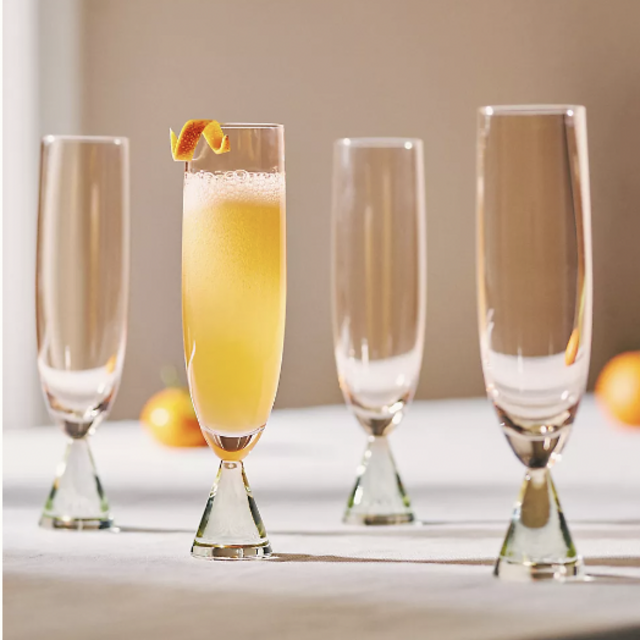 Ramona Flutes, Set of 4 - Peach