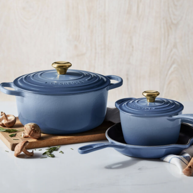 Le Creuset 5-Piece Signature Set in Chambray