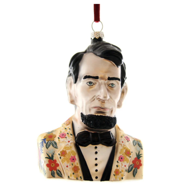 Hipster Abe Lincoln Ornament