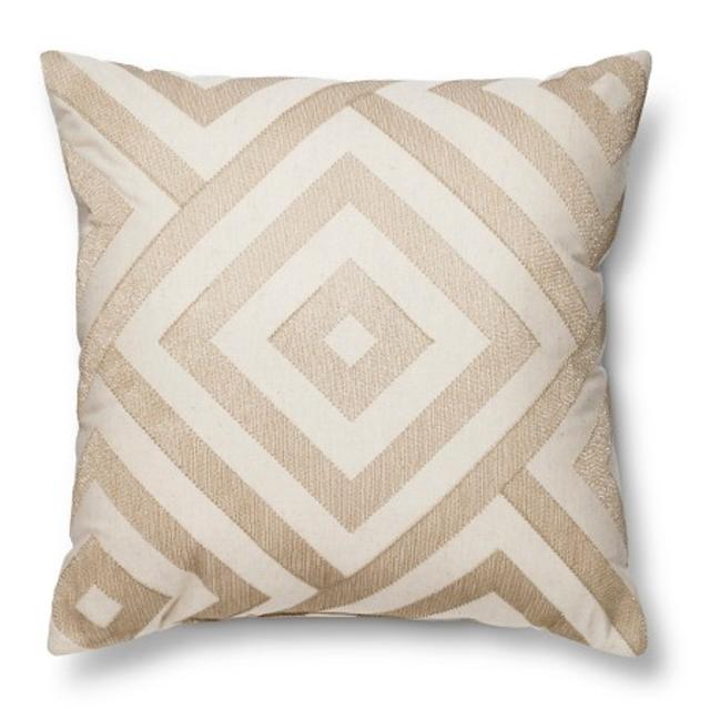 Product description page - Metallic Diamond Neutral Throw Pillow - – Threshold™