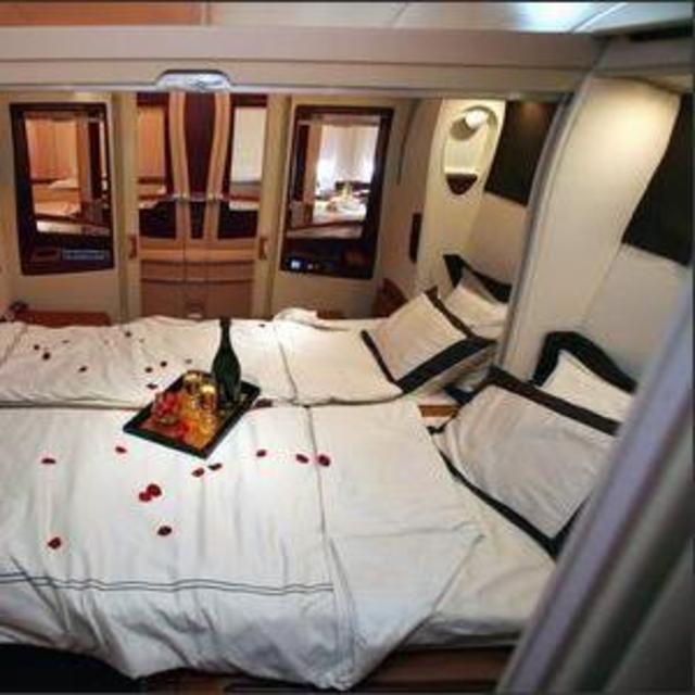 First Class Upgrade on Honeymoon Flights