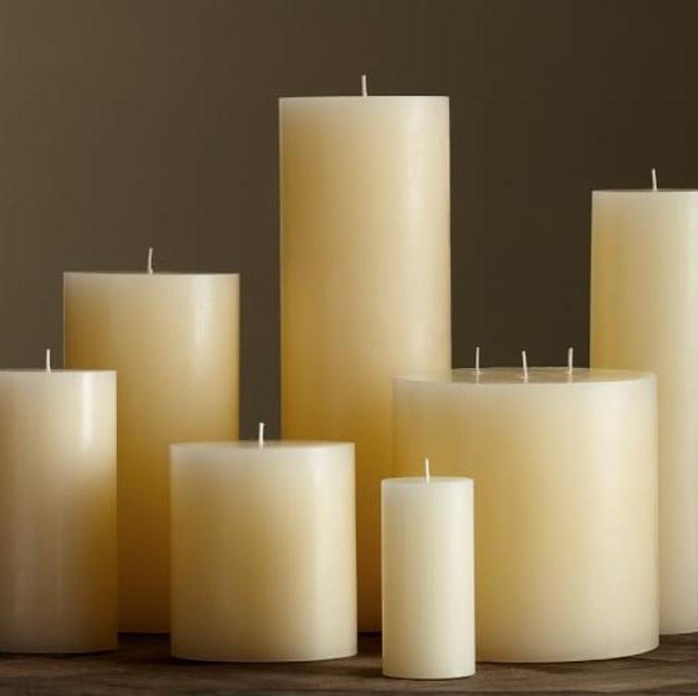 4x8" PB Pillar Candle - Ivory