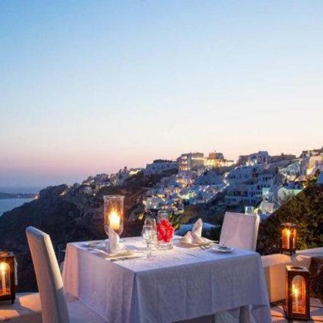 Dinner For Two in Santorini