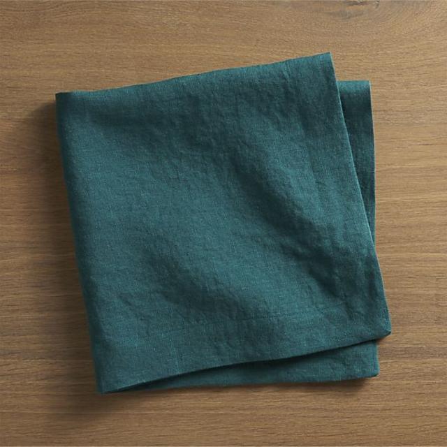 Helena Peacock Linen Napkin