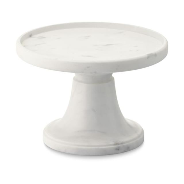 White Marble Beverage Dispenser Stand
