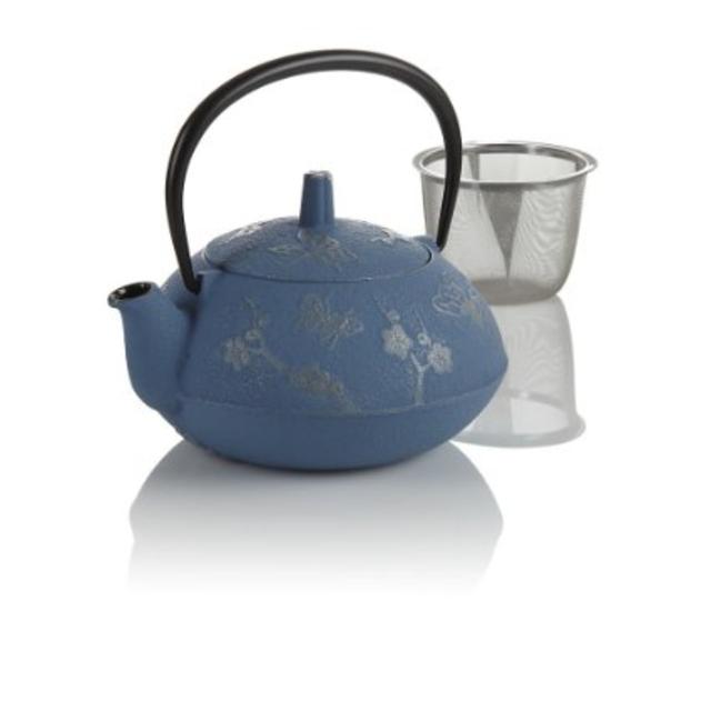 Teavana Blue Butterfly Cast Iron Teapot