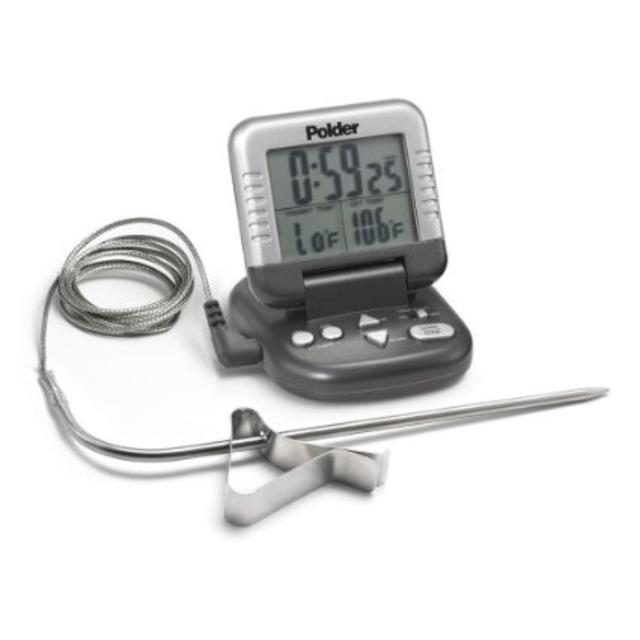 Polder Original Cooking All-In-One Timer/Thermometer (Graphite)