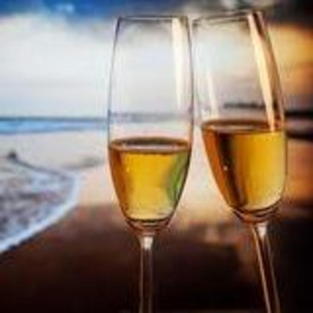 Champagne Toast on the Beach