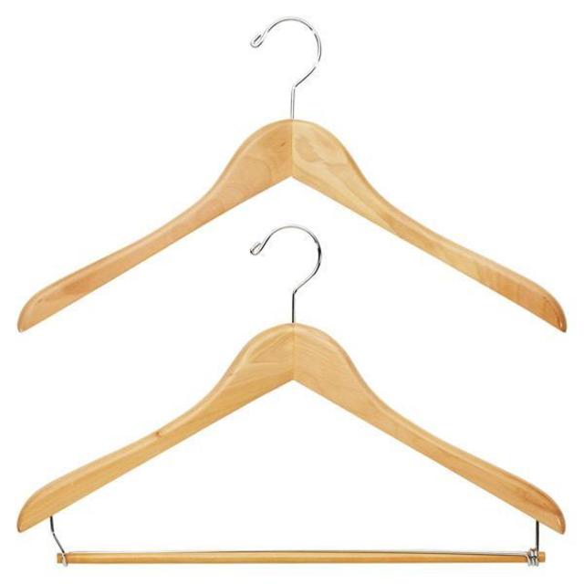 Premium Natural Wood Hangers | The Container Store