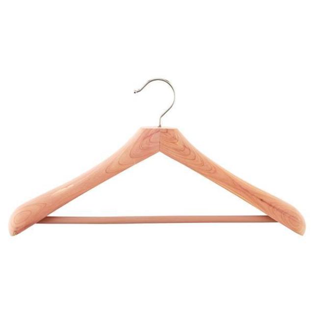 Superior Cedar Coat Hanger with Trouser Bar | The Container Store