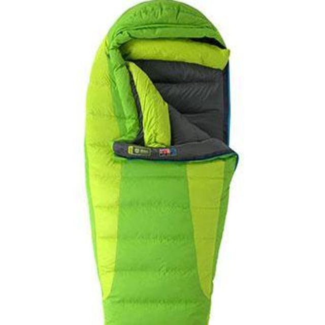 Marmot Womens Angel Fire 15 Reg Down Sleeping Bag RIGHT ZIP Green Envy