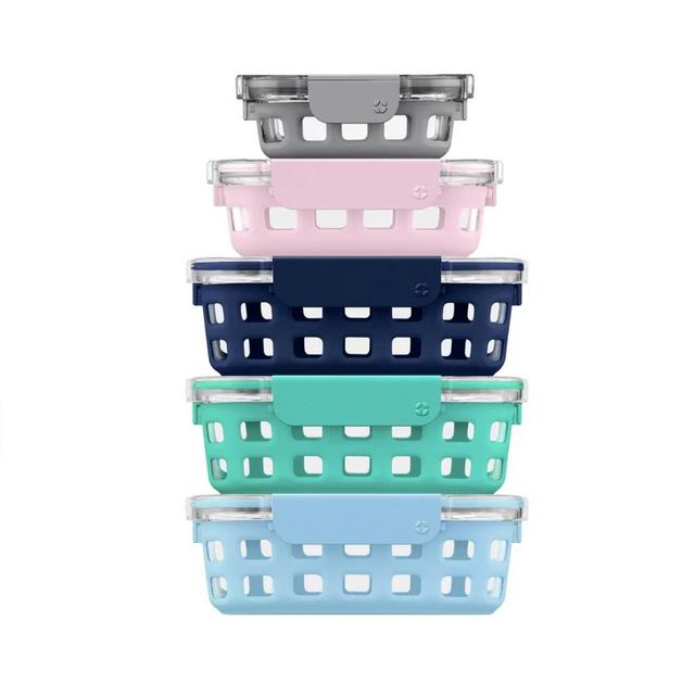 Ello Duraglass™ Multi Pack Meal Prep Containers, Set of 5