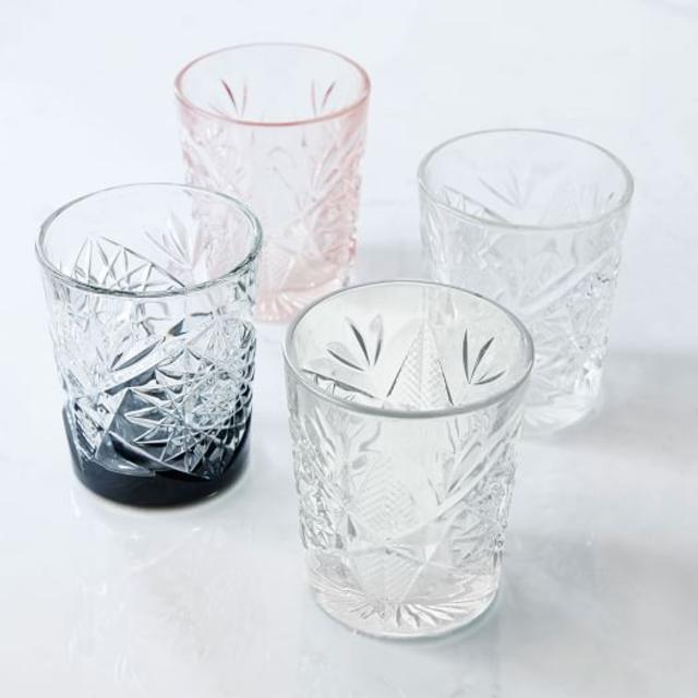 Decorated Hobstar Glassware Set
