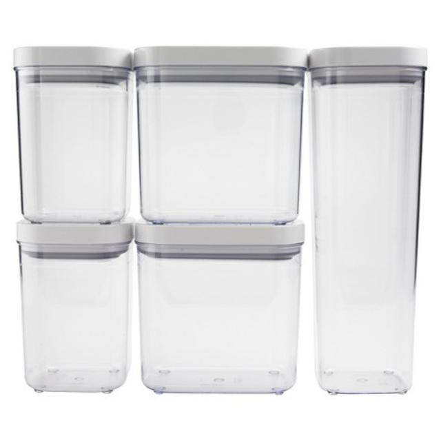 OXO 5 pc Food Storage Canister Set - Clear