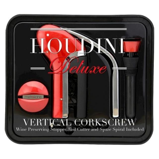 Houdini Deluxe Vertical Corkscrew - Red