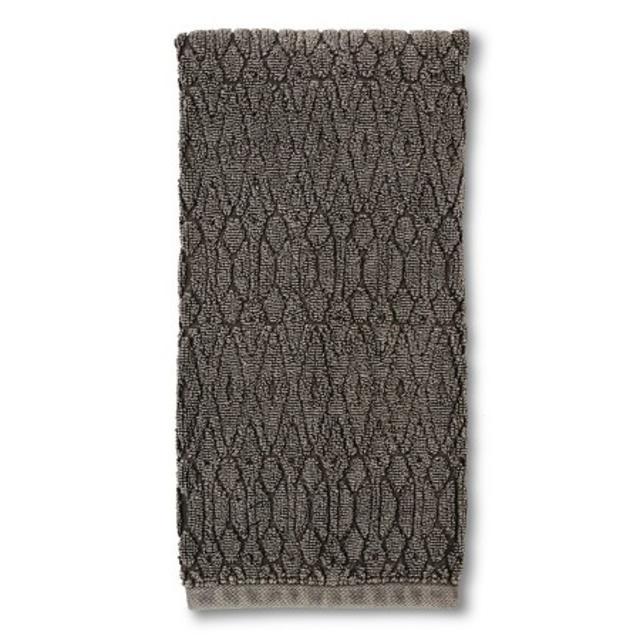 Threshold Distressed Tribal Geometric Hand Towel - Hot Coffee/Ebony