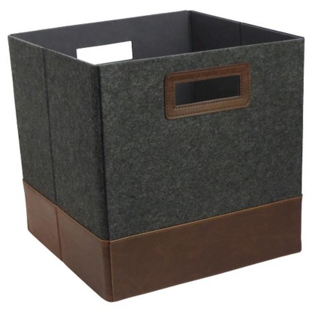 Fashion Cube Storage Bin 13" - Blue Gray Pattern - Threshold™