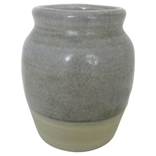 Stoneware Vase 9.87" - Threshold™