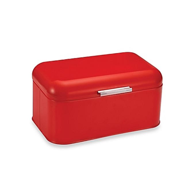 Polder Mini Retrobin Bread Box in Red