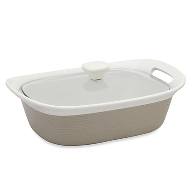 CorningWare® Etch™ 2-1/2-Quart Casserole Dish in Sand