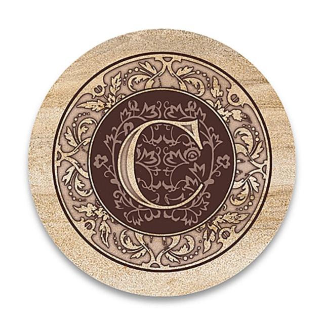 Monogram Letter "C" Coasters (Set of 4)