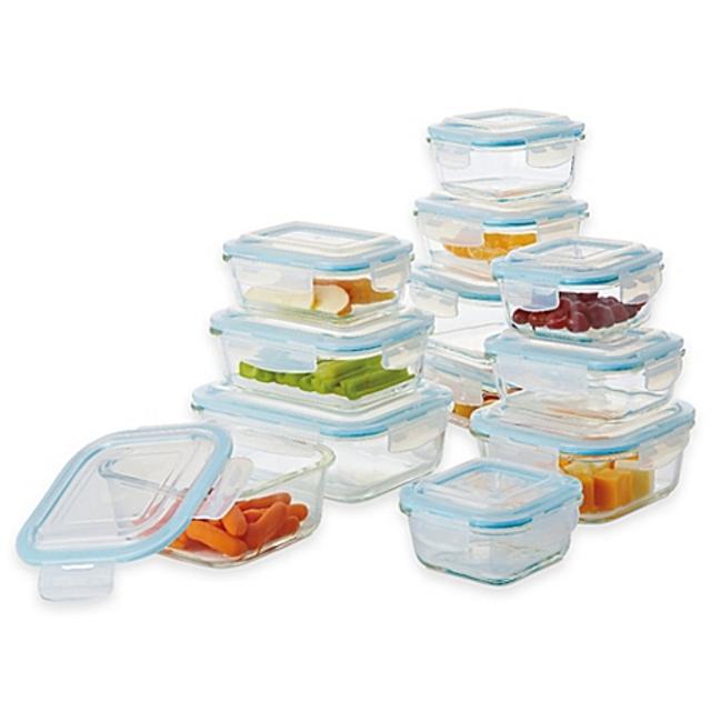 ProGlass 24-Piece Food Storage Set with Easy Snap Lids