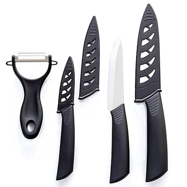 Gibson 4-Piece Ceramic Blade Cutlery Set with Sheaths