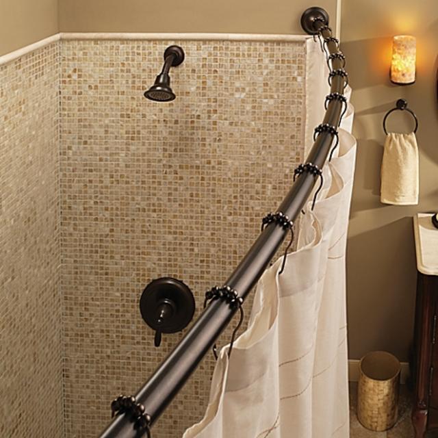 Moen® Adjustable Curved Old World Bronze Shower Rod
