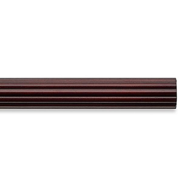 Cambria® Classic Wood Decorative 6-Foot Fluted Drapery Pole in Cherry