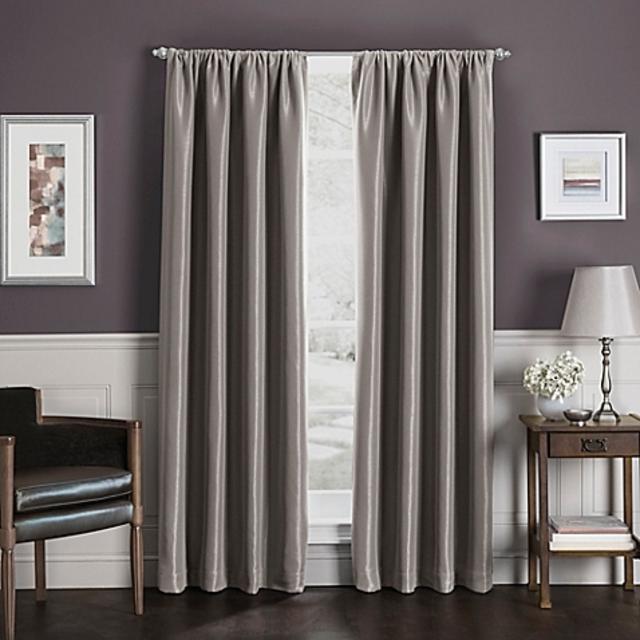 Sebastian 84-Inch Rod Pocket Insulated Total Blackout Window Curtain Panel in Natural