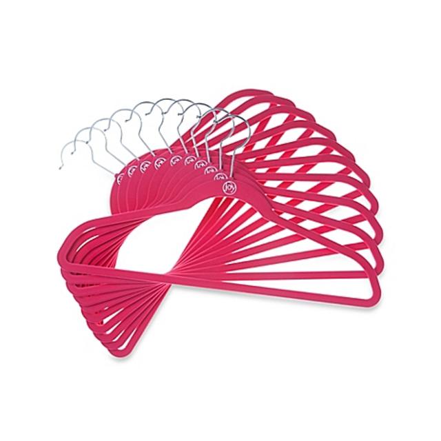 Joy Mangano Huggable Hangers® 10-Pack Suit Hangers in Fuchsia