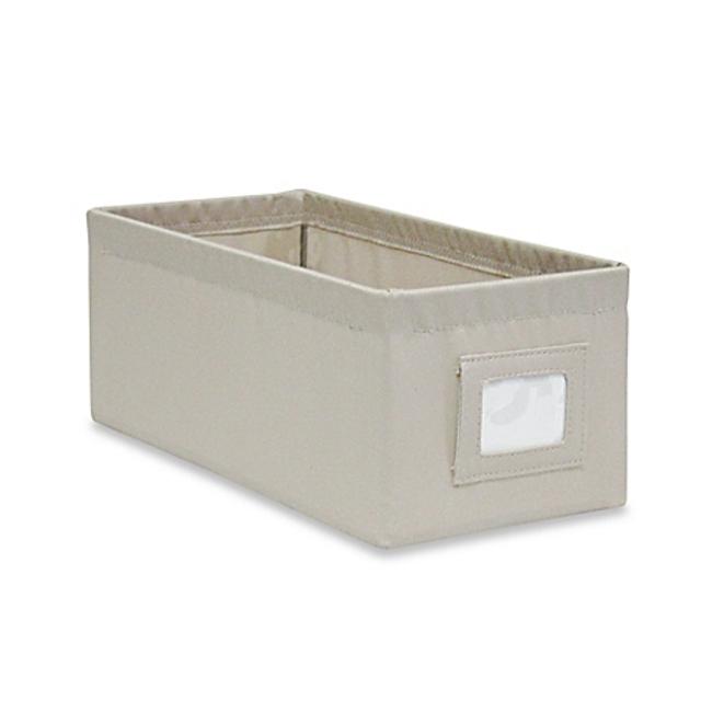 Small Canvas Storage Bin in Pumice