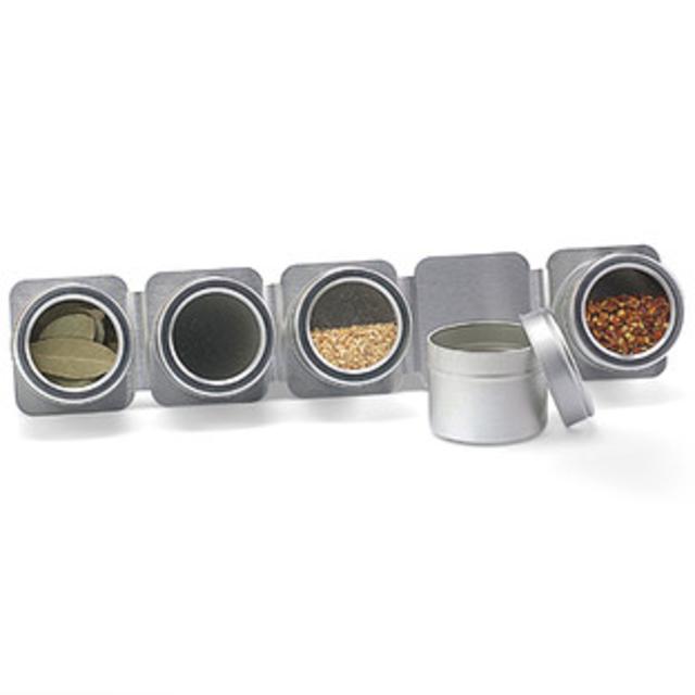 5-Canister Magnetic Spice Rack