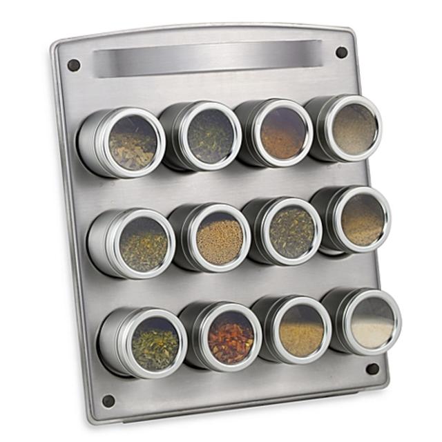 Kamenstein® Magnetic 12-Jar Spice Rack with Easel