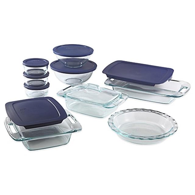 Pyrex® 17-Piece Glass Bakeware Set