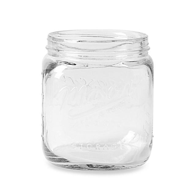 Clear Glass Mason Untensil Crock